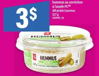 Maxi HUMMUS AU CORNICHON À L'ANETH PC | DILL PICKLE HUMMUS, 227 g offer