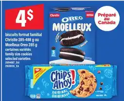 Maxi BISCUITS FORMAT FAMILIAL CHRISTIE 285-488 G OU MOELLEUX OREO 285 G | FAMILY SIZE COOKIES offer