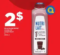 Maxi LAIT AU CHOCOLAT NUTRILAIT | CHOCOLATE MILK, 1 L offer