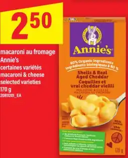 Maxi MACARONI AU FROMAGE ANNIE'S | MACARONI & CHEESE, 170 g offer