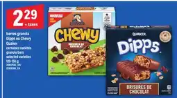 Maxi Barres granola Dipps ou Chewy Quaker | Granola bars offer