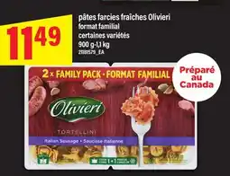 Maxi PÂTES FARCIES FRAÎCHES OLIVIERI FORMAT FAMILIAL, 900 G-1,1 KG offer