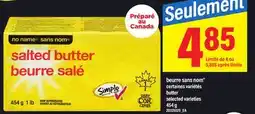Maxi beurre sans nom NO NAME 454 g | butter offer