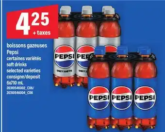 Maxi BOISSONS GAZEUSES PEPSI | SOFT DRINKS, 6x710 mL offer