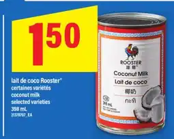Maxi LAIT DE COCO ROOSTER | COCONUT MILK, 398 mL offer