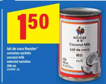 Maxi LAIT DE COCO ROOSTER | COCONUT MILK, 398 mL offer