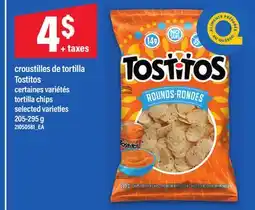 Maxi CROUSTILLES DE TORTILLA TOSTITOS | TORTILLA CHIPS, 205-295G offer