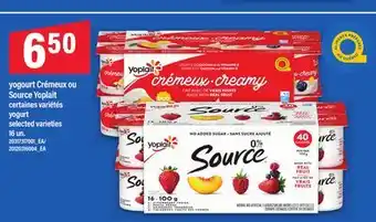 Maxi YOGOURT CRÉMEUX OU SOURCE YOPLAIT | YOGURT offer