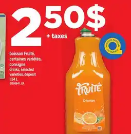 Maxi Boisson Fruité | consigne drinks offer