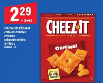 Maxi CRAQUELINS CHEEZ-IT | CRACKERS, 191/200 g offer