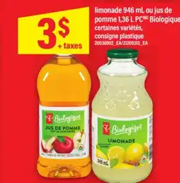 Maxi LIMONADE 946 ML OU JUS DE POMME 1,36 L PC offer