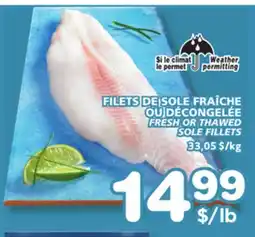 Marches Tradition FRESH OR THAWED SOLE FILLETS offer
