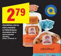 Maxi Chocolatines, mini ou micro croissants La Petite Bretonne | chocolatines mini or micro croissants offer