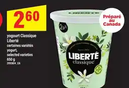Maxi YOGOURT CLASSIQUE LIBERTÉ, 650 G | YOGURT offer