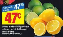 Maxi CITRONS OU LIMES | lemons or limes offer