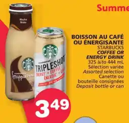 Marches Tradition STARBUCKS COFFEE OR ENERGY DRINK offer