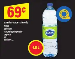 Maxi source naturelle Naya Naya consigne consigne natural spring water offer