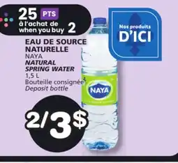 Marches Tradition NAYA NATURAL SPRING WATER offer