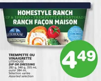 Marches Tradition LITEHOUSE DIP OR DRESSING offer