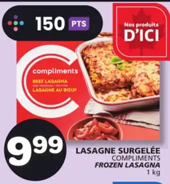 Marches Tradition COMPLIMENTS FROZEN LASAGNA offer
