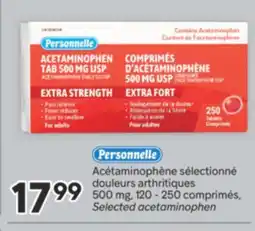 Brunet PERSONNELLE Acétaminophène sélectionné douleurs arthritiques 500 mg offer