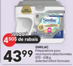 Brunet SIMILAC Préparations pour nourrissons sélectionnées offer