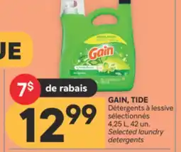 Brunet GAIN, TIDE Détergents à lessive sélectionnés offer