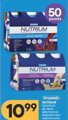 Brunet PERSONNELLE NUTRIUM Substituts de repas sélectionnés offer