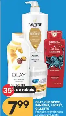 Brunet OLAY, OLD SPICE, PANTENE, SECRET, GILLETTE Produits sélectionnés offer