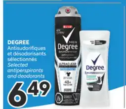Brunet DEGREE Antisudorifiques et désodorisants sélectionnés offer