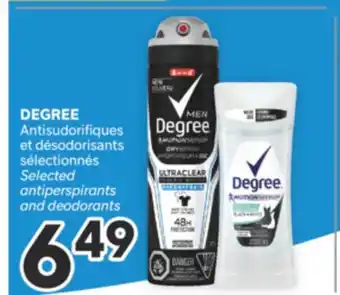 Brunet DEGREE Antisudorifiques et désodorisants sélectionnés offer