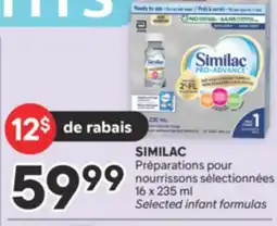 Brunet SIMILAC Préparations pour nourrissons sélectionnées offer