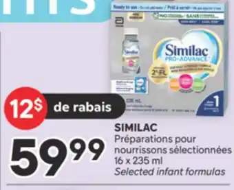 Brunet SIMILAC Préparations pour nourrissons sélectionnées offer