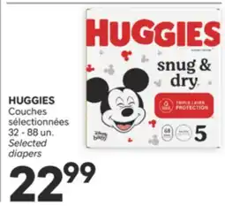 Brunet HUGGIES Couches sélectionnées offer
