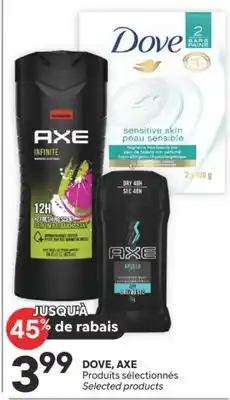 Brunet DOVE, AXE Produits sélectionnés offer
