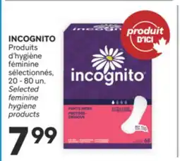 Brunet INCOGNITO Produits d'hygiène féminine sélectionnés offer