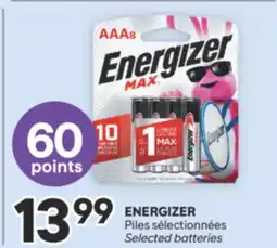 Brunet ENERGIZER Piles sélectionnées offer