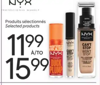 Brunet NYX Produits sélectionnés offer