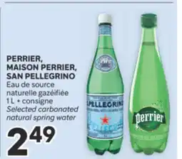 Brunet PERRIER, MAISON PERRIER, SAN PELLEGRINO Eau de source naturelle gazéifiée offer