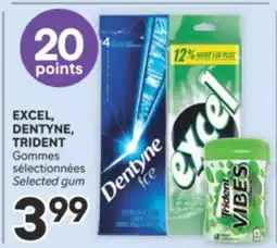 Brunet EXCEL, DENTYNE, TRIDENT Gommes sélectionnées offer
