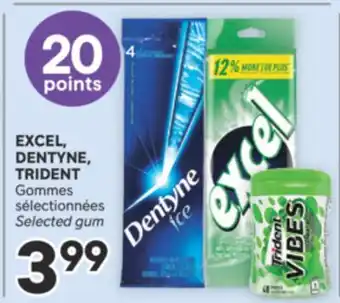 Brunet EXCEL, DENTYNE, TRIDENT Gommes sélectionnées offer
