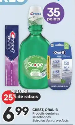 Brunet CREST, ORAL-B Produits dentaires sélectionnés offer