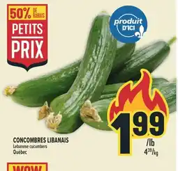 Marché Adonis CONCOMBRES LIBANAIS | LEBANESE CUCUMBERS offer