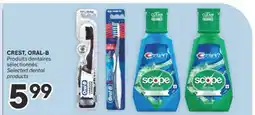 Brunet CREST, ORAL-B Produits dentaires sélectionnés offer