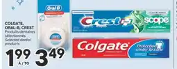 Brunet COLGATE, ORAL-B, CREST Produits dentaires sélectionnés offer
