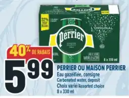 Marché Adonis PERRIER OU MAISON PERRIER Eau gazéifiée | Carbonated water offer