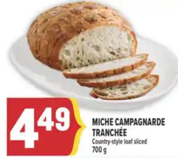Marché Adonis MICHE CAMPAGNARDE TRANCHÉE | Country-style loaf sliced offer