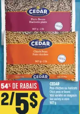 Marché Adonis CEDAR POIS CHICHES OU HARICOTS | CHICK PEAS OR BEANS offer