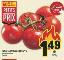 Marché Adonis TOMATES ROUGES EN GRAPPE | RED VINE TOMATOES offer
