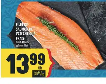 Marché Adonis FILET DE SAUMON DE L'ATLANTIQUE FRAIS | FRESH ATLANTIC SALMON FILLET offer